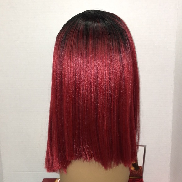 🆕 blunt ombré red wine straight lace front - Picture 4 of 4